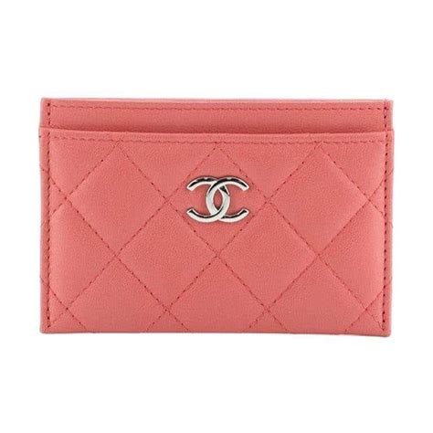 chanel classic card holder white|Chanel quilted classic card holder.